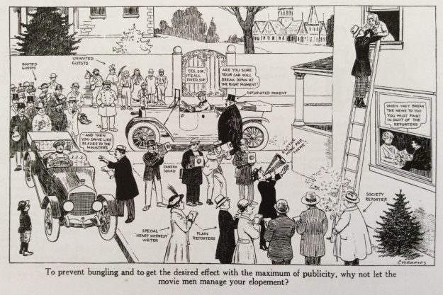 Judge cartoon, what if the movie men managed your elopement, January 3, 1918