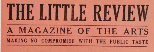 Cover banner, The Little Review.