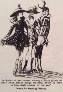 Vanity fair illustration, Palm Beach Honeymoon, January 1918