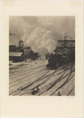 Alfred Stieglitz photograph of New York Central Yards, 1903.