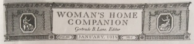 Banner, Woman's Home Companion, January 1918.