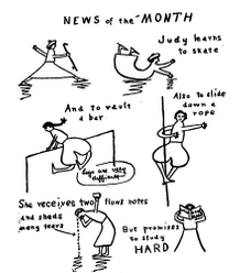 Daddy-Long-Legs illustration, News of the Month.