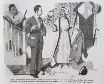 Illustration of story about Togo by Wallace Irving, Good Housekeeping, February 1918.