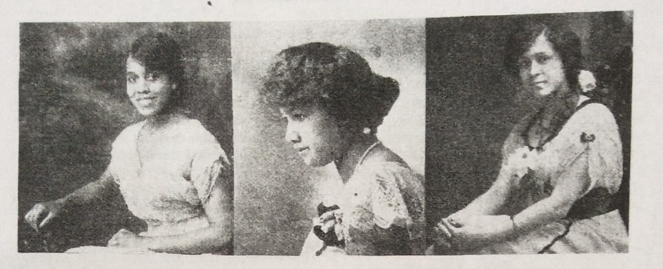 Three photographs of African-American women in The Crisis magazine, 1918.