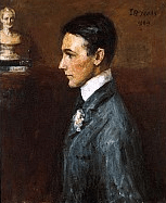 John Butler Yeats portrait of Van Wyck Brooks, 1909.
