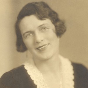 Photo portrait of bra inventor Mary Phelps Jacob.
