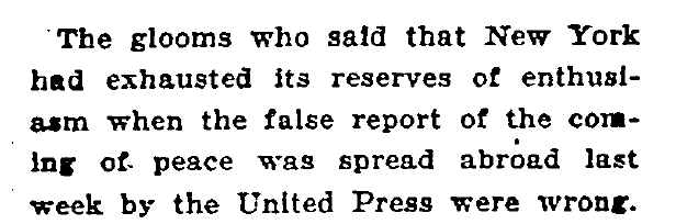 New York Times text, The glooms who said that New York...