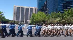 Marching band in Cape Town.