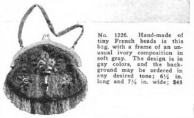 Beaded handbag, Vanity Fair, December 1918.