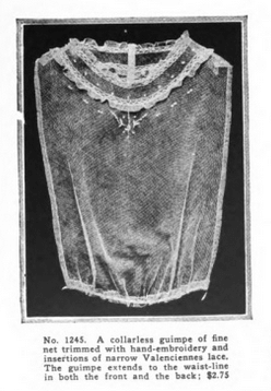 Lace guimpe shirt, Vanity Fair, December 1918.