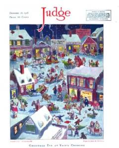 December 28, 1918 Johnny Gruelle Life cover titled Christmas Eve at Yapp's Crossing.