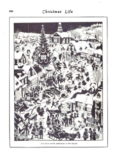 December 5, 1918 Harrison Cady Life illustration showing snowy village.