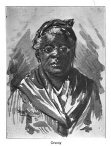 Illustration by Harry Roseland from Hazel by Mary White Ovington, subtitled Granny.