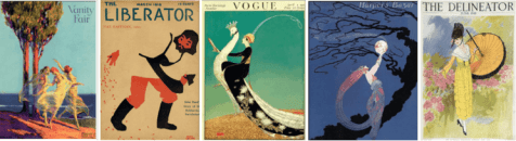 Copy of My Year in 1918 blog header with five 1918 magazine covers.