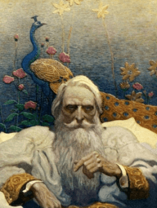 Illustration of Captain Nemo by N.C. Wyeth