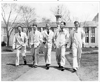 Princeton students in beer suits, ca. 1926.