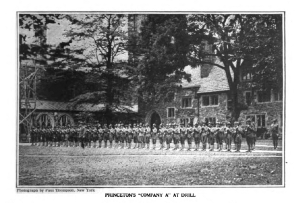 Picture of Princeton student drill squad.