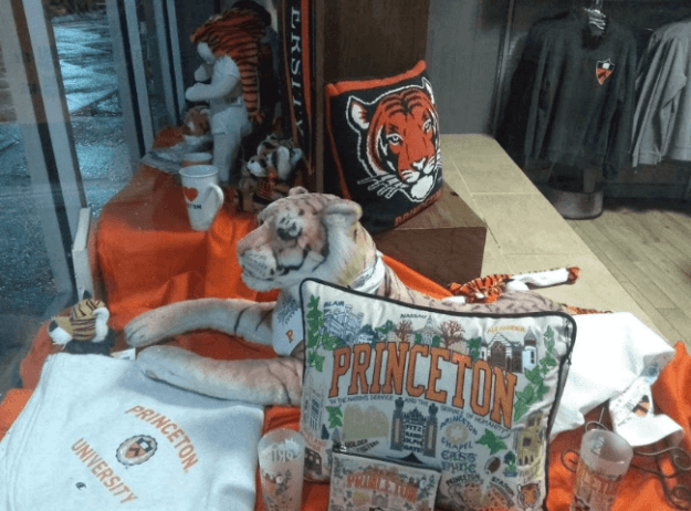 Princeton memorabilia in store window