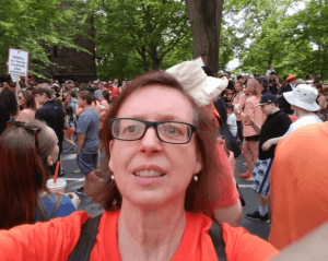 Mary Grace McGeehan at Princeton P-rade, 2019