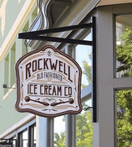 Rockwell Ice Cream sign