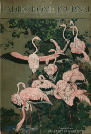 June 1916 Ladies' Home Journal cover depicting pink flamingos.