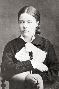 Portrait photograph of Selma Lagerlof, 1881.