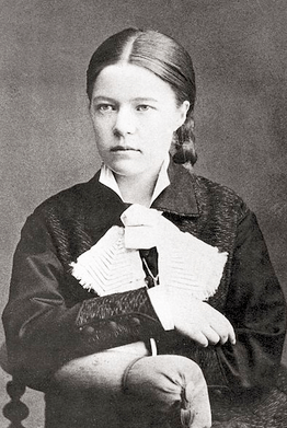 Portrait photograph of Selma Lagerlof, 1881.