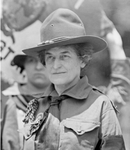Juliette Gordon Low in Girl Scout uniform, 1917.