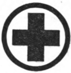 Child-Nurse Girl Scout badge, 1916, cross.