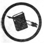 Clerk Girl Scout badge, 1916, pen and book.