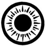 Farmer Girl Scout badge, 1916, sun.