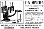 Advertisement for Babcock milk testing machine, 1904.