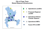 Map of Cape Town waste disposal infrastructure.