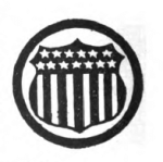 Public Health Girl Scout badge, 1916 (seal with stars and stripes from U.S. flag).