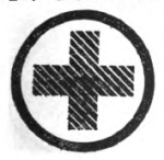 Home Nursing Girl Scout badge, 1916 (cross).