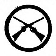 Marksmanship Girl Scout badge, 1916 (crossed rifles).