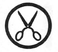 Needlewoman Girl Scout badge, 1916 (scissors).