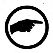Pathfinder Girl Scout badge, 1916 (pointing finger).