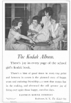 1919 Kodak ad, girls looking at photo album.