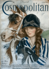 Cosmopolitan cover, April 1919, young woman with horse.