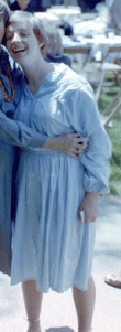 Mary Grace McGeehan in homemade dress, 1983.