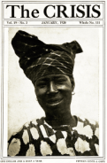 The Crisis cover, January 1920, woman wearing turban.