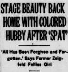 Headline: Stage Beauty Back Home With Colored Hubby After 'Spat'
