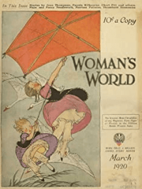 Woman's World cover, February 1920, children struggling with kite.