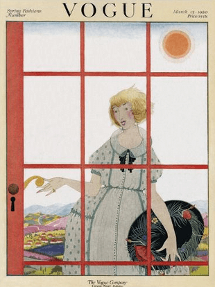 Vogue cover, March 15, 1920, Harriet Meserole.