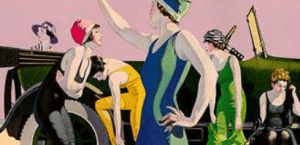 Coles Phillips Luxite hosiery ad.