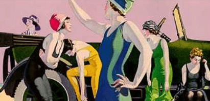 Coles Phillips Luxite hosiery ad.