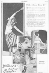 Corset ad, woman playing tennis, Ladies' Home Journal, 1920.