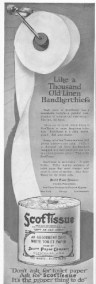 Scott toilet paper ad, Ladies' Home Journal, 1920
