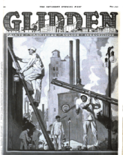 Glidden ad, men on scaffolding, Satruday Evening Post, May 1, 1920.